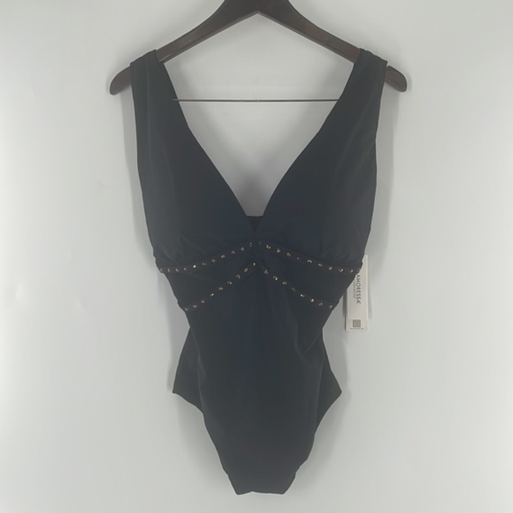 MIRACLESUIT Amoressa Black Romancing Stone Lupita One-Piece - Picture 2 of 14